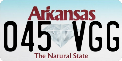 AR license plate 045VGG