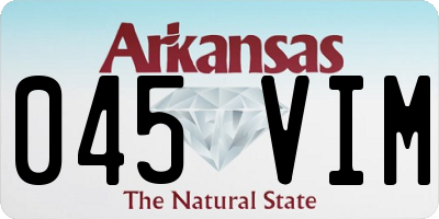 AR license plate 045VIM