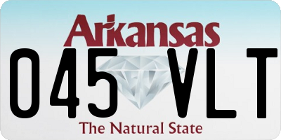 AR license plate 045VLT