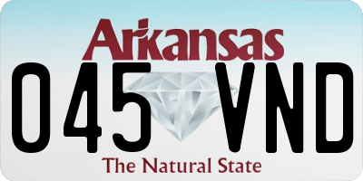 AR license plate 045VND