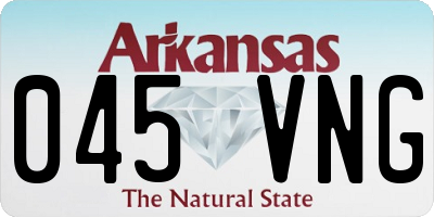 AR license plate 045VNG