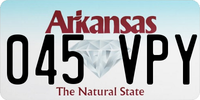 AR license plate 045VPY