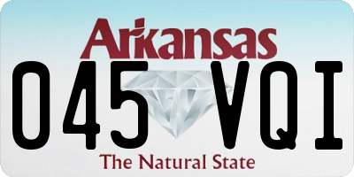 AR license plate 045VQI