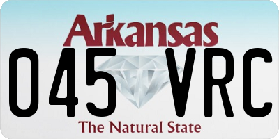 AR license plate 045VRC