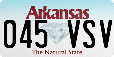 AR license plate 045VSV