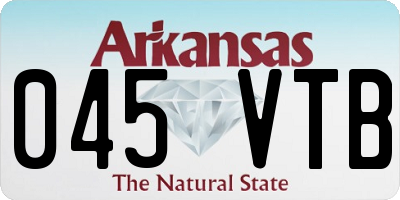 AR license plate 045VTB