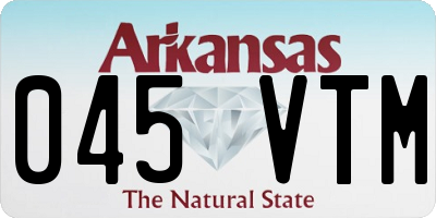 AR license plate 045VTM
