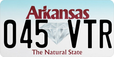 AR license plate 045VTR