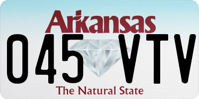 AR license plate 045VTV
