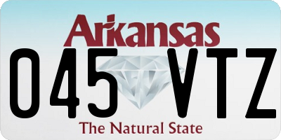 AR license plate 045VTZ
