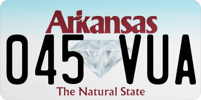 AR license plate 045VUA