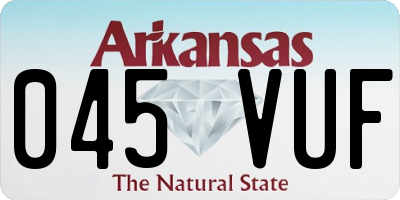 AR license plate 045VUF