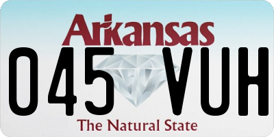 AR license plate 045VUH