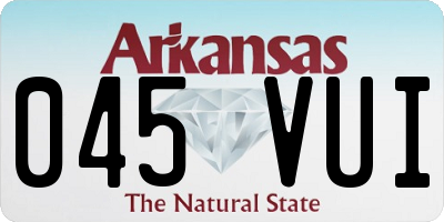 AR license plate 045VUI