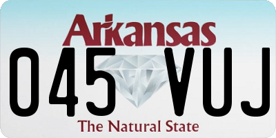 AR license plate 045VUJ