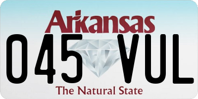 AR license plate 045VUL