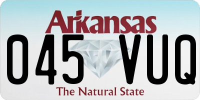 AR license plate 045VUQ