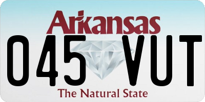 AR license plate 045VUT