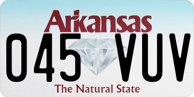 AR license plate 045VUV