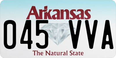 AR license plate 045VVA
