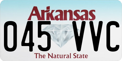 AR license plate 045VVC