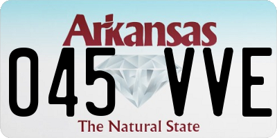 AR license plate 045VVE