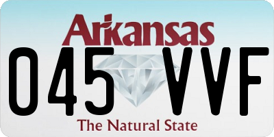 AR license plate 045VVF