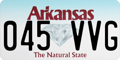 AR license plate 045VVG