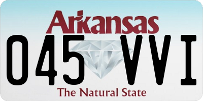 AR license plate 045VVI