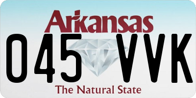 AR license plate 045VVK