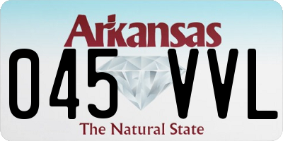 AR license plate 045VVL
