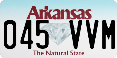 AR license plate 045VVM