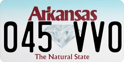 AR license plate 045VVO