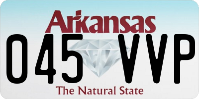 AR license plate 045VVP