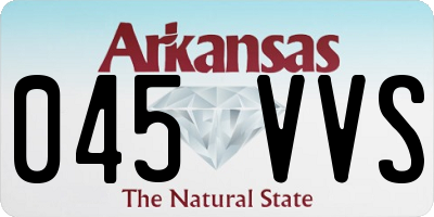 AR license plate 045VVS