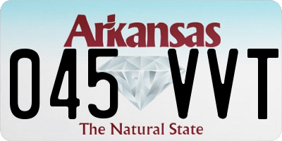 AR license plate 045VVT
