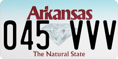 AR license plate 045VVV