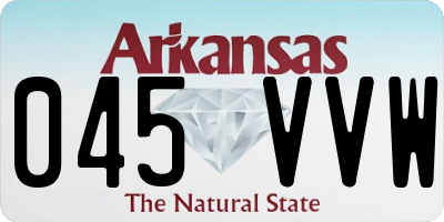 AR license plate 045VVW
