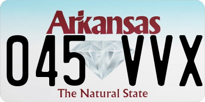 AR license plate 045VVX