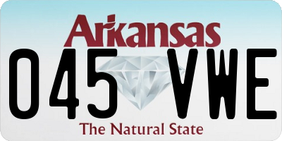 AR license plate 045VWE