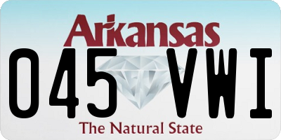 AR license plate 045VWI