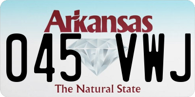 AR license plate 045VWJ