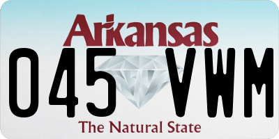 AR license plate 045VWM