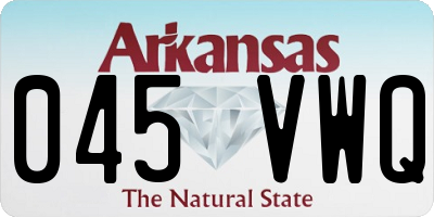 AR license plate 045VWQ