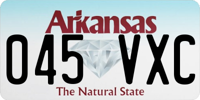 AR license plate 045VXC