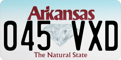 AR license plate 045VXD