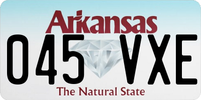 AR license plate 045VXE