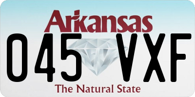 AR license plate 045VXF