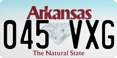 AR license plate 045VXG