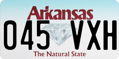 AR license plate 045VXH
